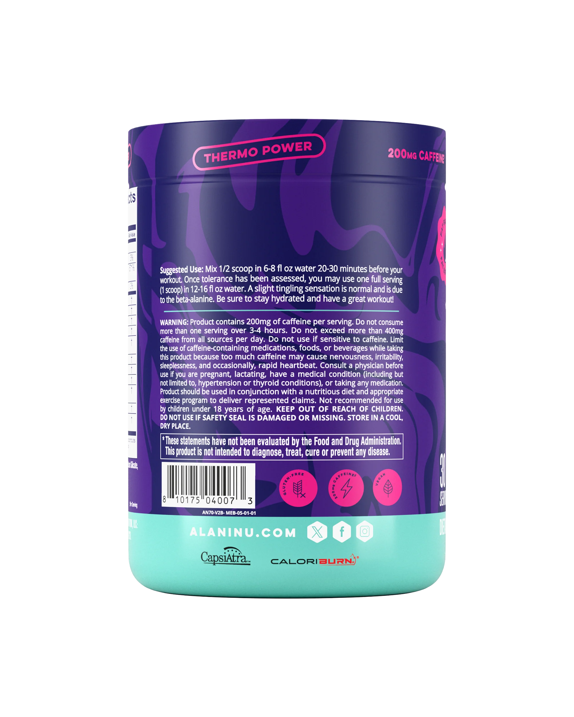 Pre-Workout+ Burn - Melonberry Blast - Image 2