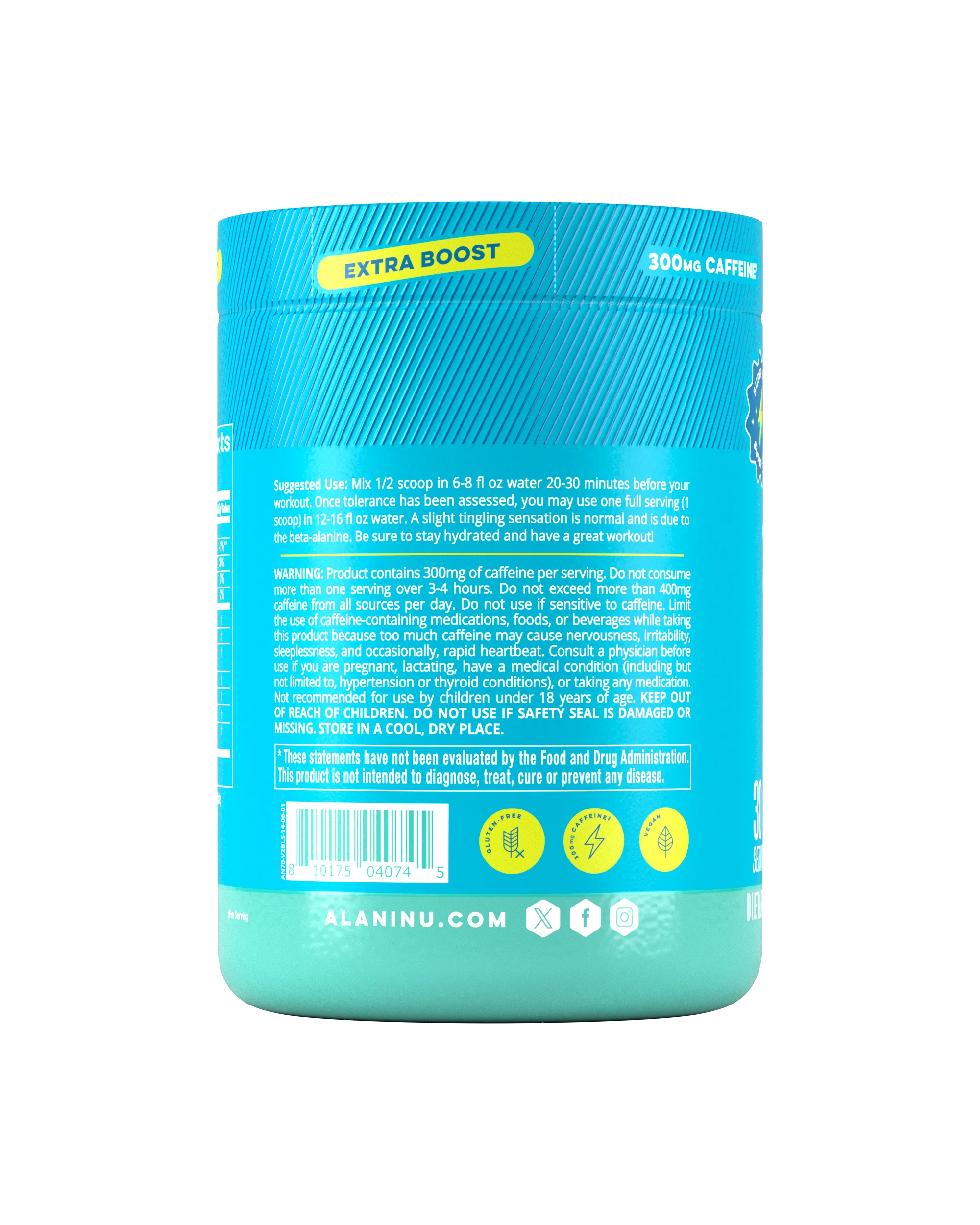 Pre-Workout+ - Blue Slush - Image 2